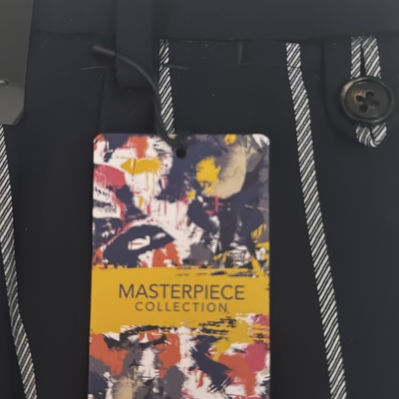 Murano Alex Fit Striped Slacks - Picture 4 of 5